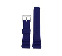 BGFFDSZ Correa de silicona deportiva for hombre compatible con CASIO Swordfish MDV106-1A MDV-107 MTP-VD01 MDV-106D Efr-303l(Blue Silver)