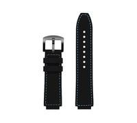 BGFFDSZ Correa de silicona impermeable compatible con Casio AE1200, AE-1200/1300, W-218H, SGW400, AQ-150W, A158, A159, A169 y A700 (18 mm)(Blue line-black)
