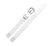 BGFFDSZ Correas de reloj for mujer Fossil ES3745 ES3861 ES4026 ES3862 ES4340 de 8 mm, pulsera pequeña de cuero genuino.(White,8mm-Rose gold Buckle)