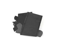 BGFFDSZ Funda de Volante Interior de Piel de Ante for Coche, Compatible con Land Rover Discovery 3 (2004-2009) y Range Rover Sport (2005-2008).(Black-no Hole)
