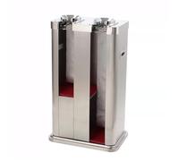 BGFYUSF Soporte para dispensador automático de Bolsas para Paraguas mojados， Soporte para Envolver Paraguas mojados， Acero Inoxidable， Base con Peso，Silver