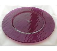 B'GHEST Set 6 Ramos Bajoplato Cristal de Color Morado Medida:Ø33 Cm.