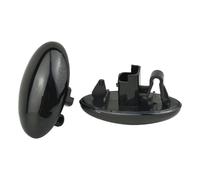 BGHGCVAOK Intermitentes dinámicos Luz LED De Posición Lateral Para Coche Lámpara Intermitente Señal Giro Para Peugeot 307 206 407 107(Dynamic Smoked Black)