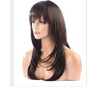 BGHJUE N Wigi S A Wig Wigs With Bangs Long Water Wave Synthetic Wigs For Women African American Can Be Cosplay Heat Resistant Hair Long Straight Hair