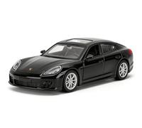 BGHSCA 1/36 Coche de juguete compatible con Porsche Panamera Diecast Coche Retirable para Niños, Niños y Niñas a partir de 3 Años, Regalo, Negro