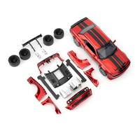 BGHSCA 1:36 Modelo de coche ensamblado para 2022 Dodge Challenger SRT Hellcat Diecast Juguete, DIY Aleación de Zinc Vehículo Kit de Juguetes Educativos Bloques de Construcción Juguetes para Niños