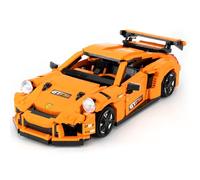 BGHSCA GT3-911 Juego de construcción de juguete para coche con vitrina acrílica, modelo coleccionable de coche, bloques de construcción 13129, bloques de construcción para niños a partir de 8 años