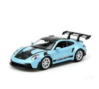 BGHSCA Modelos de coche Porsche 911 GT3 RS a escala 1/36, vehículos de metal coleccionables tiradores de retroceso Porsche 911 GT3 RS juguetes de coche para niños y niñas (Azul)