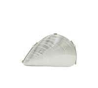 BGHYJKOL Bolso Nacar Bolso dorado con forma de caracol creativo for mujer, bolso plateado, mano noche, bandolera(Silver)