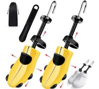 BGIUSQF 2 PCS Hormas para Zapatos de Mujer, Ensanchador de Zapatos, Ensanchador de Botas de Plástico, Justable Longitud y Anchura, Horma para Zapatos with Calzador de Zapatos, 35-41