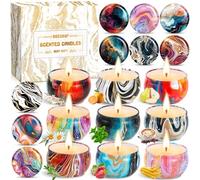 BGIUSQF 9 Piezas Velas Aromaticas para Regalo, Velas Decorativas, Velas Perfumadas, Juego De Velas Perfumadas Para Mujeres, Hasta 180 Horas, Velas De Aromaterapia Para El Hogar