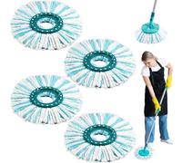 BGIUSQF Cabezal de Mopa de Recambio, 4 Piezas Recambio Mopa, Repuesto para Fregona Microfibra, Fuerte Absorción de Agua, Recambio Fregona, Recambio Fregona con Pedal para Limpia tu Piso