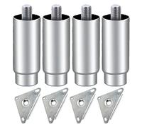 BGKASYHI Juego de 4 Patas de Muebles Gravity Feet, Patas de Soporte Resistentes Ajustables, pie de gabinete de Acero Inoxidable, para refrigerador, Estante, Mesa, Armario, Banco de Trabajo