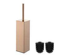 BGL 304 Soporte cuadrado para cepillo de inodoro en oro rosa | Soporte de acero inoxidable para baño y hotel | Diseño elegante y sin óxido