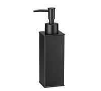 BGL Dispensador de jabón Cuadrado de Acero Inoxidable 304 Dispensador de jabón de pie para la Ducha, el baño, la Cocina, el Lavabo (Negro)