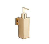 BGL Dispensador de jabón de Acero Inoxidable 304 para Montaje en Pared, dispensador de líquido y jabón Dorado para Cocina y baño