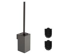 BGL Portacepillos WC de Pared en Gris Gunmetal Acero 304 - Moderno, Antióxido y Ahorra Espacio para Baños Elegantes