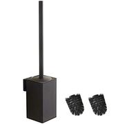 BGL Soporte Cuadrado para escobilla de Inodoro de Acero Inoxidable 304 (Negro)