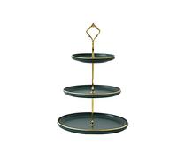 BgnEhRfL frutero, Fruit Bowl 3 Tier Cupcake Stand, Ceramics Tiered Serving, Dessert Tower Tray for Tea Party