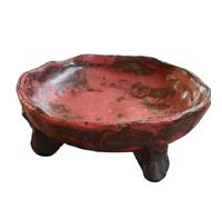 BgnEhRfL frutero, Serving Trays for Party Retro Ceramic Fruit Plate Chinese Refreshment Desktop Decoration Home Storage Tray