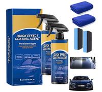 Bgnie Car Coating Spray, Advanced Car Quick-acting Coating Agent Spray, Agent Shine Paint Protection, for Cars Maintenance, Paint Polishing and Refurbishment (2pcs)