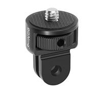 BGNing Mini adaptador de montaje de trípode, adaptador de montaje de cámara, convertidor de tornillo giratorio universal 360 Mini adaptador de trípode para cámara de acción (negro)