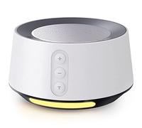 BGOVERSS Máquina de ruido blanco para bebés, niños y adultos, máquina de sonido para dormir con 14 sonidos estéreo calmantes y 20 volumen ajustable, 5 temporizadores y función de memoria, luz nocturna ajustable para dormir blanco