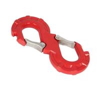 BGRVCKS Cubierta Gancho Remolque Adaptaciones Gancho Remolque Coche Gancho Remolque Forjado En Forma De S Remolque Fuera De La Carretera Cubierta Gancho Ojo(Rojo)
