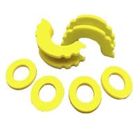 BGRVCKS Cubierta Gancho Remolque Aislador Grillete Anillo D con Arandelas para Grilletes Remolque 3/4 Pulgada Grilletes Arco Accesorios De Parachoques Cubierta Gancho Ojo(Amarillo)