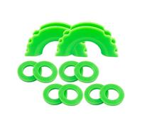BGRVCKS Cubierta Gancho Remolque Aislador Grillete Anillo D para Piezas Repuesto Camiones Automóviles Cubierta Gancho Ojo(Verde)