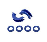 BGRVCKS Cubierta Gancho Remolque Aislador Grillete Anillo En D con Arandelas Grilletes Remolque 3/4 Pulgada Grillete De Arco Hackles Accesorios Auto Parachoques Cubierta Gancho Ojo(Azul+UE)