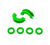 BGRVCKS Cubierta Gancho Remolque Aislador Grillete Anillo En D con Arandelas Grilletes Remolque 3/4 De Pulgada Grillete De Arco Hackles Accesorios Auto Parachoques Cubierta Gancho Ojo(Verde)