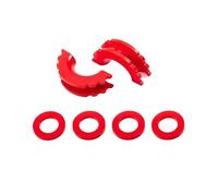 BGRVCKS Cubierta Gancho Remolque Aislador Grillete Anillo En D con Arandelas Grilletes Remolque 3/4 De Pulgada Grillete De Arco Hackles Accesorios Auto Parachoques Cubierta Gancho Ojo(Rojo)