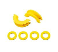BGRVCKS Cubierta Gancho Remolque Aislador Grillete Anillo En D con Arandelas Grilletes Remolque 3/4 Pulgada Grillete De Arco Hackles Accesorios Auto Parachoques Cubierta Gancho Ojo(Amarillo)