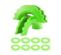 BGRVCKS Cubierta Gancho Remolque Barras Remolque Aisladores Grillete Anillo En D con Arandelas para Grilletes 3/4 Pulgada Accesorios Protección Parachoques Cubierta Gancho Ojo(Verde)