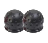 BGRVCKS Cubierta Gancho Remolque Cubierta Bola Remolque Remolque Tapa Protectora Accesorios Universales para El Remolque Camión Automóvil Cubierta Gancho Ojo(Negro-2 Piezas)