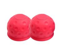 BGRVCKS Cubierta Gancho Remolque Cubierta Bola Remolque Remolque Tapa Protectora Accesorios Universales para El Remolque Camión Automóvil Cubierta Gancho Ojo(Rojo-2 Piezas)