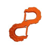BGRVCKS Cubierta Gancho Remolque Gancho En Forma S Rescue Shackle Remolque Cabrestante Gancho Coche JK Offroad Kits Remolque Cabrestante Grillete Remolque Cubierta Gancho Ojo(Naranja)