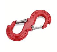 BGRVCKS Cubierta Gancho Remolque Gancho Remolque Tipo S con Grillete Todoterreno Universal Gancho De Remolque para Remolque SUV Cubierta Gancho Ojo(Rojo)