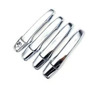 BGRVCKS Manijas Exteriores Las Puertas del automóvil para para Explorer 2011 2012 2013 2014 2015 2016 2017 2018 2019 Cubierta Manija Puerta Coche Accesorios Tapa Moldura(Cromo sin Agujero)