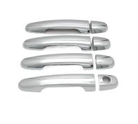 BGRVCKS Manijas Exteriores Las Puertas del automóvil para Toyota para Fielder 2005 2006 2008 2009 2010 2011 2012 2013 Cubierta De Manija De Puerta De Coche Accesorios Estilo(Botón 0 Plateado)