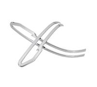 BGRVCKS Para N&issan Para Qashqai J11 2016 2017 2018 2019 Puerta Espejo Retrovisor Lateral Tira Cubierta Embellecedora Accesorios Cubierta espejo retrovisor coche(PLATA)