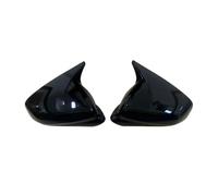 BGRVCKS Para Seat Para Leon MK4 Para Cupra 2020-2024 FR ST Cubierta Embellecedor Espejo Retrovisor Embellecedor Espejo Tapas Cubierta Retrovisor Lateral Cubierta espejo retrovisor coche(Negro brillant