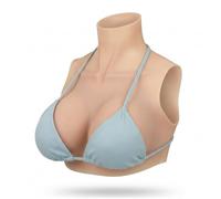 BGRYCN Pechera de Silicona Realista de Grado médico con Senos Falsos de Tacto Natural para travestis, Drag Queens y Cosplay,Bronce,A Cup Silicone Filler