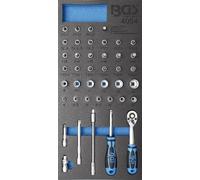 BGS 1/3 Inserto Taller Mecánico: Llave Tubular Kit 6,3 (1/4) 41 Piezas 4054