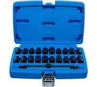 BGS 1014 | Juego de vasos especiales para tapón de cárter | entrada 10 mm (3/8") | 21 piezas