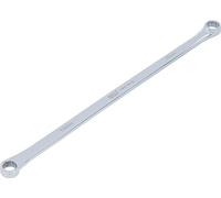 BGS 1186-13x15 | Llave de estrella doble | extra plana | 13 x 15 mm | Longitud: 370 mm, anillo lateral dodiangular, acero cromo vanadio, cromado, pulido, forjado en frío