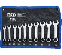 BGS 1188 | Juego de llaves combinadas | cortas | 10 - 19 mm | 10 piezas