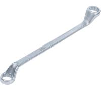 BGS 1214-21x23 | Llave de estrella doble, acodada | 21 x 23 mm | duodécimo, acero al cromo vanadio, forjado en caliente, cromado, cabezas pulidas espejo