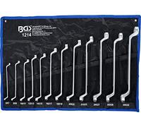 BGS 1214 | Juego de llaves de estrella dobles | acodada | 6 x 7 - 30 x 32 mm | 12 piezas